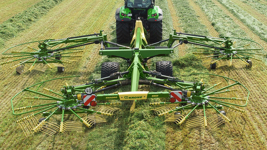 Swadro Four Rotor Centre Delivery Rakes | AHS Group