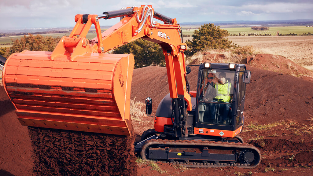 Kubota KX080-3S Excavator | Compact & Versatile